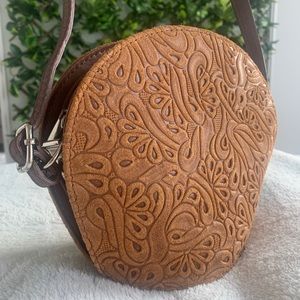 Italian Leather cross-body bag